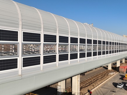 Photovoltaic Noise Barrier Project on Elevated Bridges in China